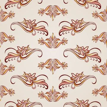 Seamless floral pattern Stock Illustration