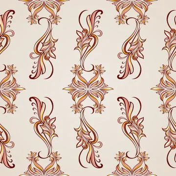 Seamless floral pattern Stock Illustration