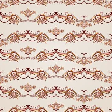 Seamless floral pattern Stock Illustration