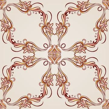 Seamless floral pattern Stock Illustration