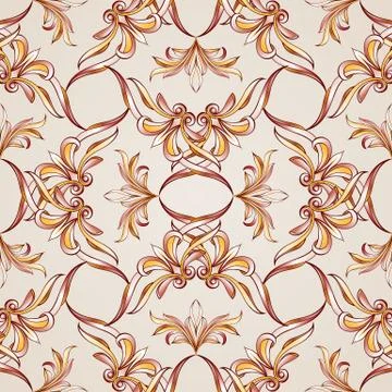 Seamless floral pattern Stock Illustration