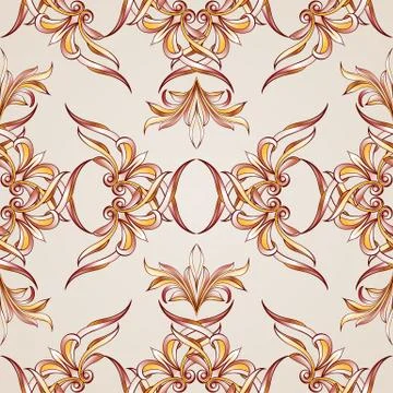 Seamless floral pattern Stock Illustration