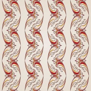 Seamless floral pattern Stock Illustration