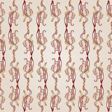 Seamless floral pattern Stock Illustration