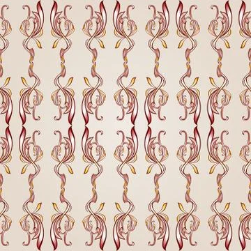 Seamless floral pattern Stock Illustration