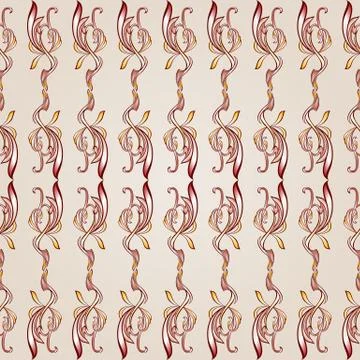 Seamless floral pattern Stock Illustration