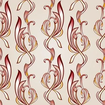 Seamless floral pattern Stock Illustration