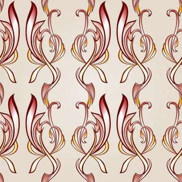 Seamless floral pattern Stock Illustration