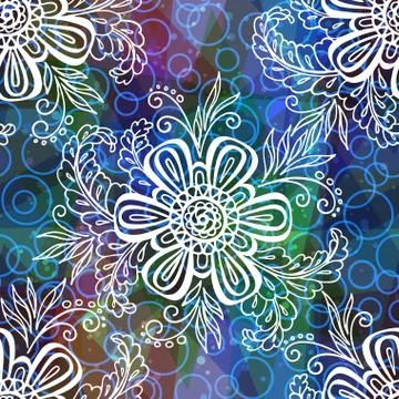 Seamless Floral Pattern Stock Illustration