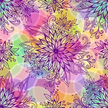 Seamless Floral Pattern Stock Illustration