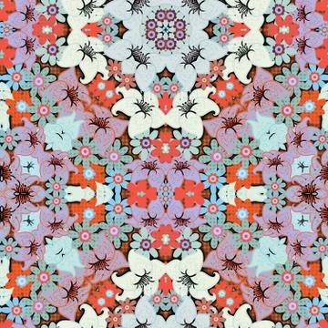 Seamless Floral Pattern Stock-Illustration
