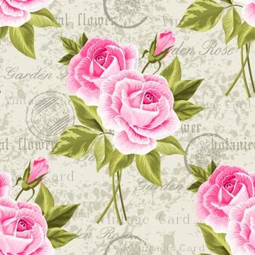 Seamless floral pattern Stock Illustration