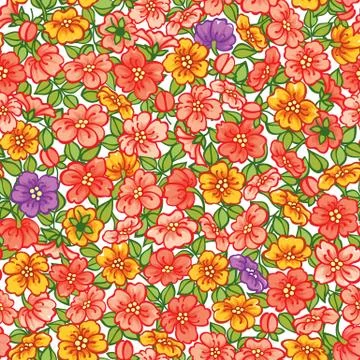 Seamless floral pattern Stock Illustration
