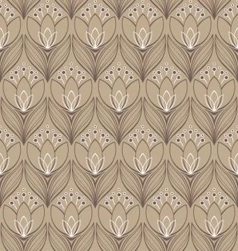 Seamless floral pattern Stock Illustration