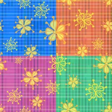 Seamless Floral Pattern Stock Illustration