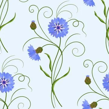 Seamless floral pattern Stock Illustration