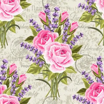 Seamless floral pattern Stock Illustration