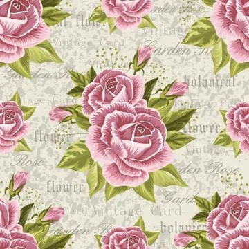 Seamless floral pattern Stock Illustration