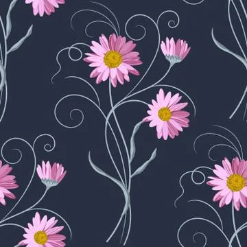 Seamless floral pattern Stock Illustration