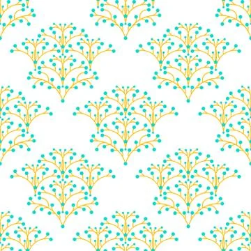 Seamless floral pattern Stock Illustration