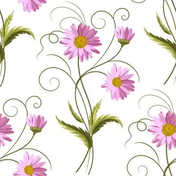 Seamless floral pattern Stock Illustration