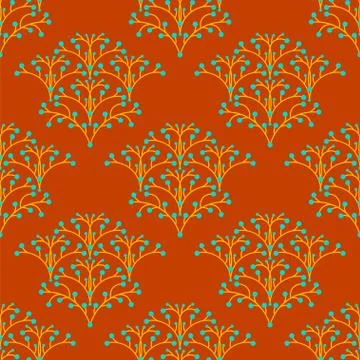Seamless floral pattern Stock Illustration