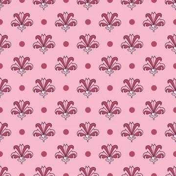 Seamless floral pattern Stock Illustration