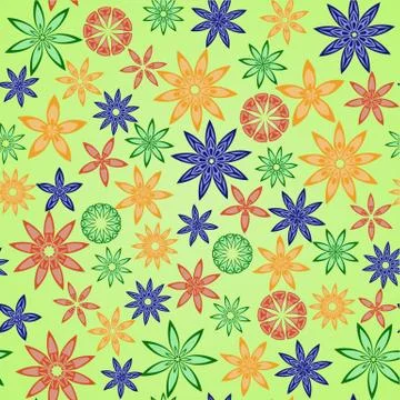 Seamless Floral Pattern. Stock Illustration