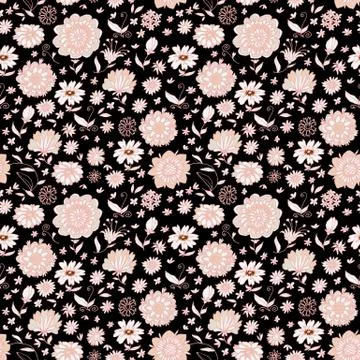 Seamless floral pattern Illustrazione stock