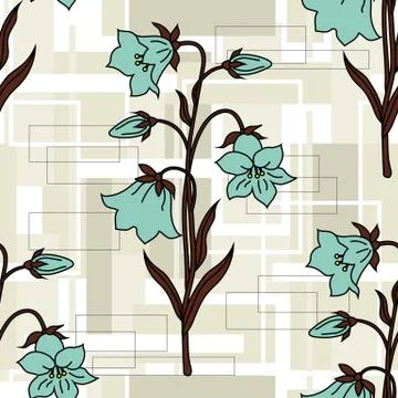 Seamless floral pattern Stock Illustration