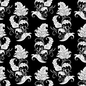 Seamless floral pattern Stock Illustration