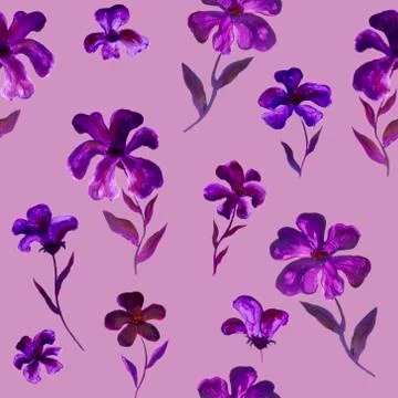 Seamless Floral Pattern Ilustração Stock
