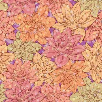 Seamless Floral Pattern Stock Illustration