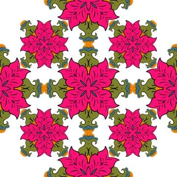 Seamless floral pattern Stock Illustration