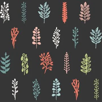 Seamless floral pattern Stock Illustration