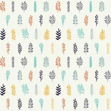 Seamless floral pattern Stock Illustration