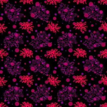 Seamless floral pattern Stock Illustration