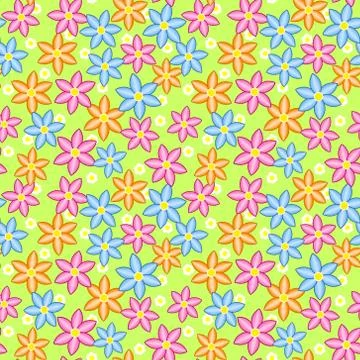 Seamless Floral Pattern Stock Illustration