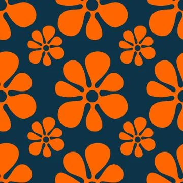 Seamless floral pattern. Stock Illustration