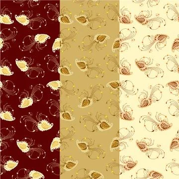 Seamless floral pattern Stock Illustration