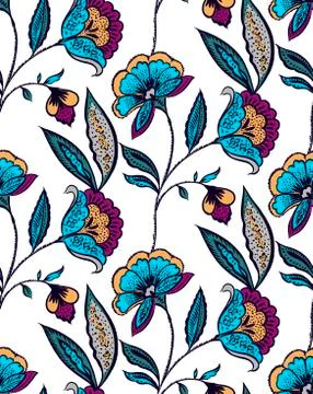 Seamless floral pattern. Stock Illustration