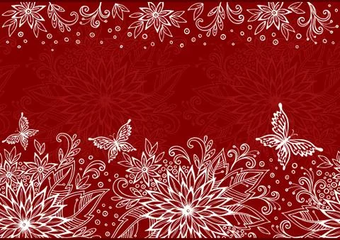 Seamless Floral Pattern Stock Illustration