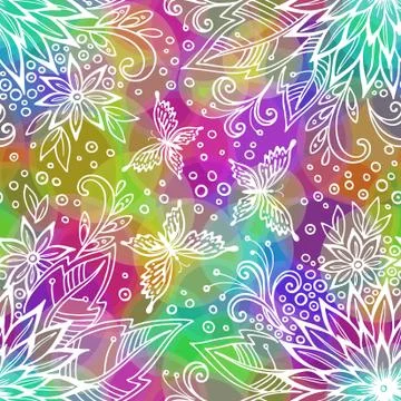 Seamless Floral Pattern Stock Illustration