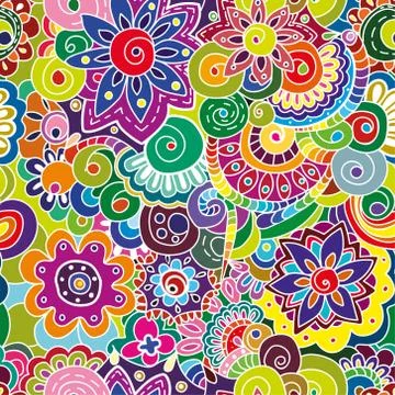 Seamless floral pattern Stock Illustration