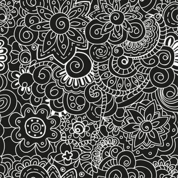 Seamless floral pattern Illustrazione stock