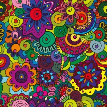 Seamless floral pattern Stock Illustration