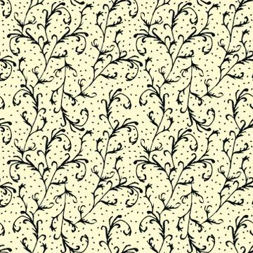 Seamless floral pattern Stock Illustration