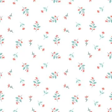 Seamless floral pattern Stock Illustration
