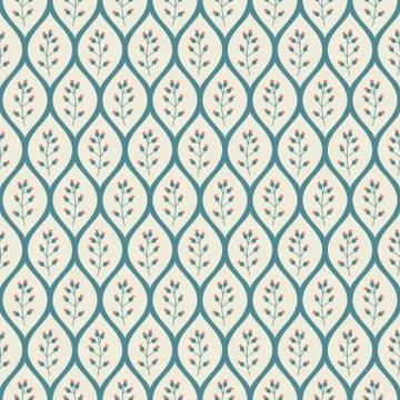 Seamless floral pattern Stock Illustration