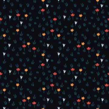 Seamless floral pattern Stock Illustration
